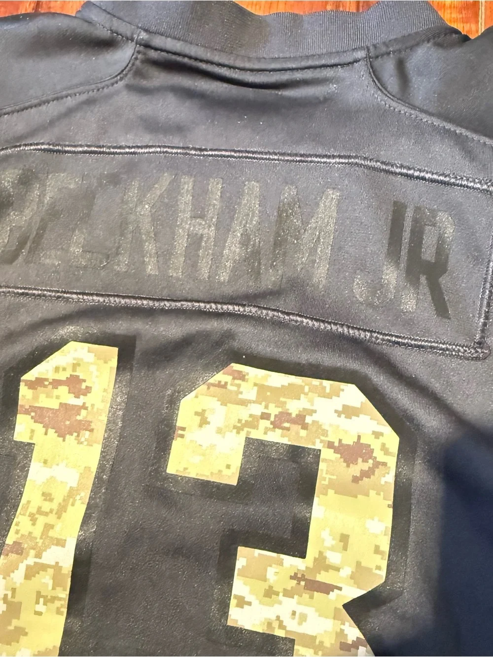 Odell Beckham Jr Boys/Kids #13 NY Giants Salute to Service NFL Jersey Sz Medium!